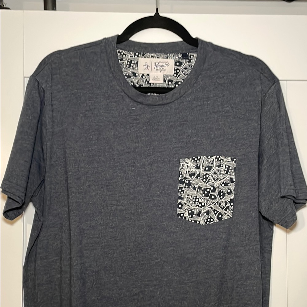 Original Penguin Blue and White Short Sleeve Tee